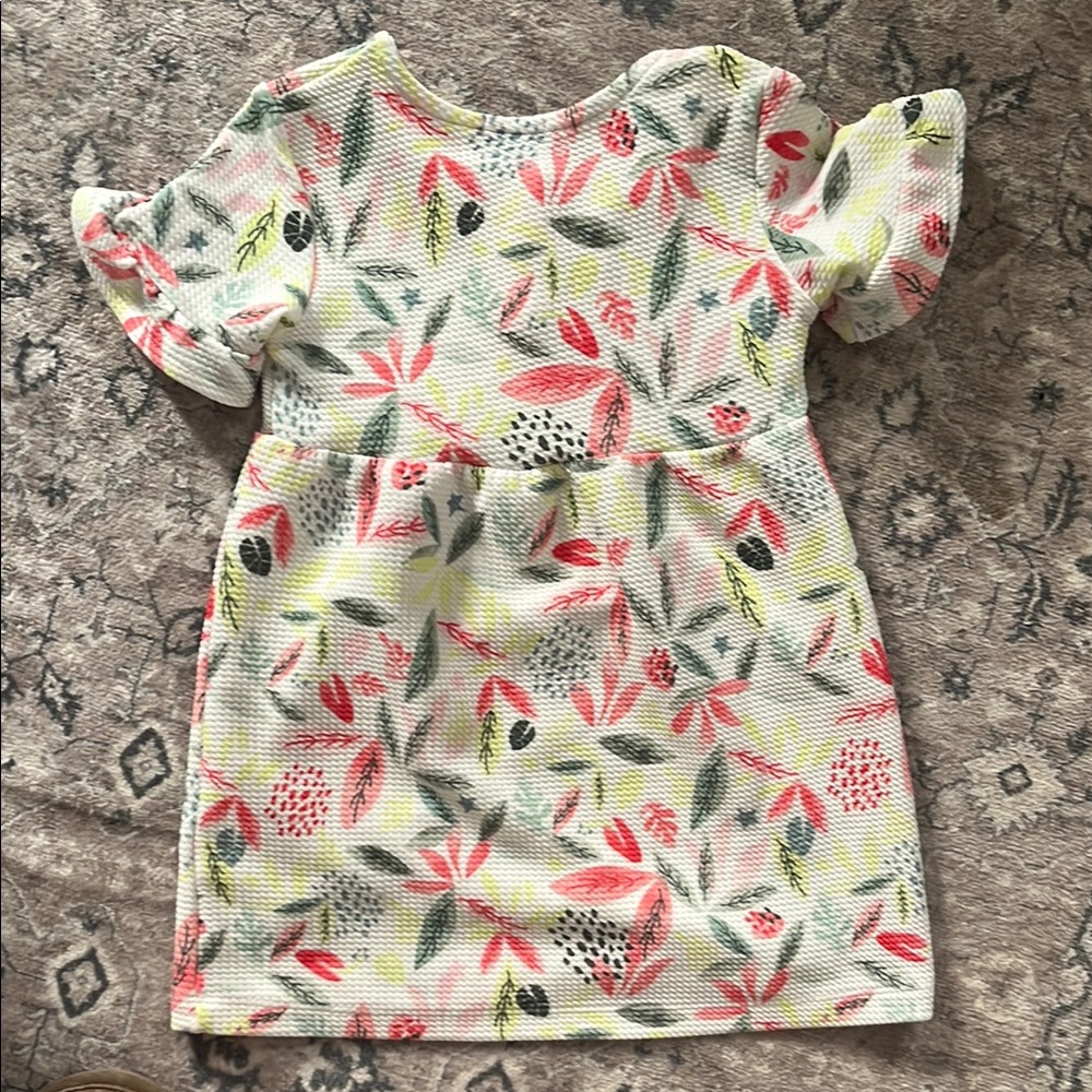 Kids Floral Button-Up Dress - Picture 4 of 4